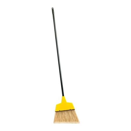 Sp Richards Genuine Joe 12" Wide Angle Broom w/47" Long Handle, Yellow - GJO09570 GJO09570